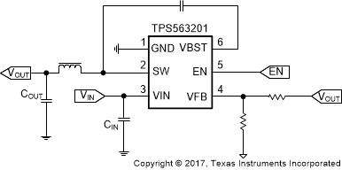 TPS563201 TPS563208 简化原理图