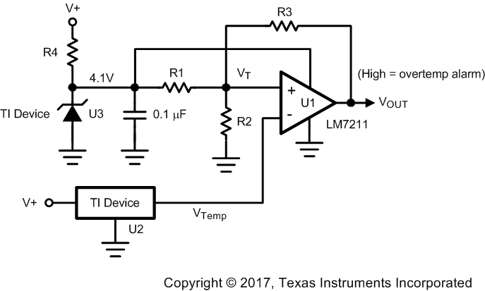 LM60-Q1 centigrade_thermostat_Circuit_snis119.gif