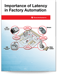 《延迟在工厂自动化中的重要性》应用报告的封面页