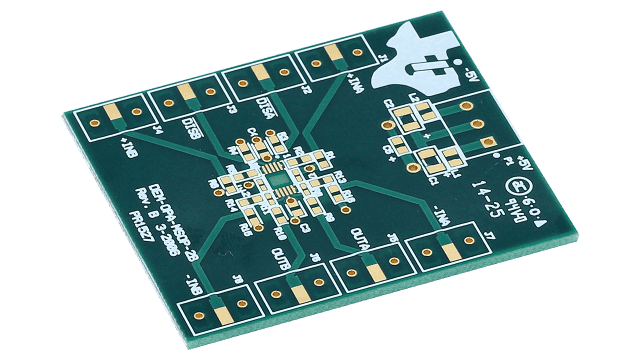 DEM-OPA-MSOP-2B 采用 MSOP-10 封装的双路运算放大器评估模块 angled board image