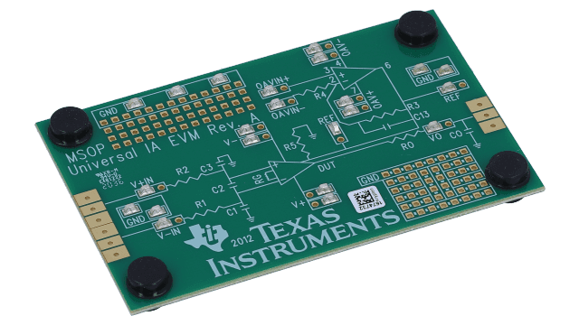 INAEVM-MSOP8 通用仪表放大器评估模块 angled board image