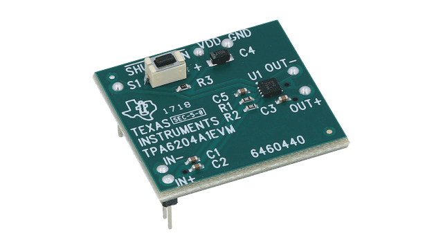 TPA6204A1EVM TPA6204A1 评估模块 (EVM) angled board image