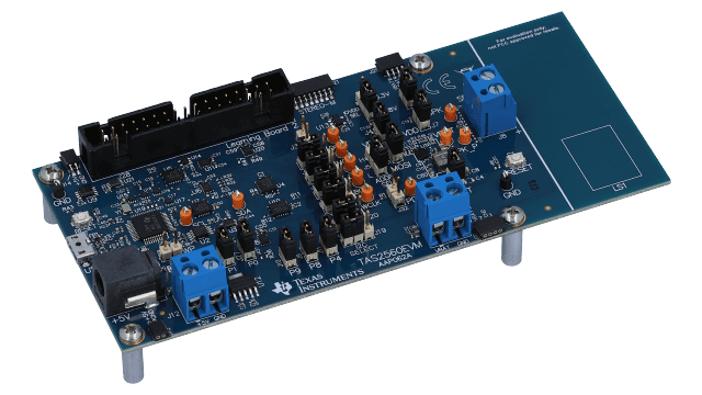 TAS2560EVM TAS2560 5.6W D 类音频放大器评估模块 angled board image