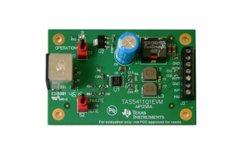 TAS5411Q1EVM TAS5411-Q1 具有 I2C 诊断和保护功能的车用单通道模拟输入 D 类音频放大器 EVM top board image