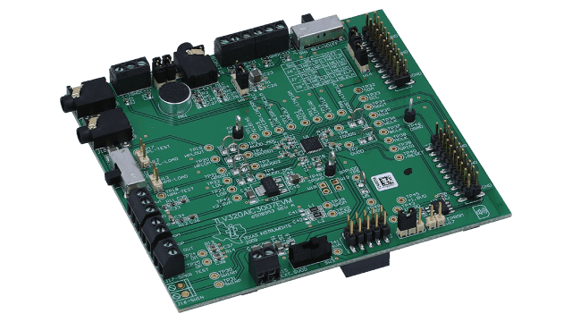 TLV320AIC3007EVM-K TLV320AIC3007 评估模块 (EVM) 和 USB 主板 angled board image