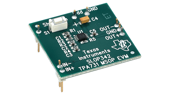 TPA731EVM TPA731 评估模块 (EVM) angled board image