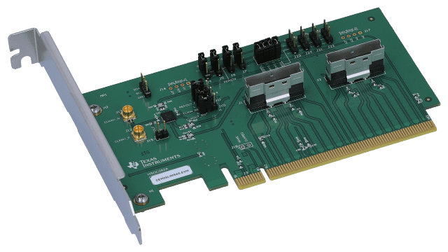 CEM2SLIMSAS-EVM CEM 至 SlimSAS PCI-Express 4.0 适配器卡评估模块 angled board image