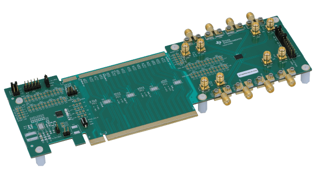 DS160PR410EVM-SMA 四通道 PCI-express 第四代线性转接驱动器评估模块 angled board image