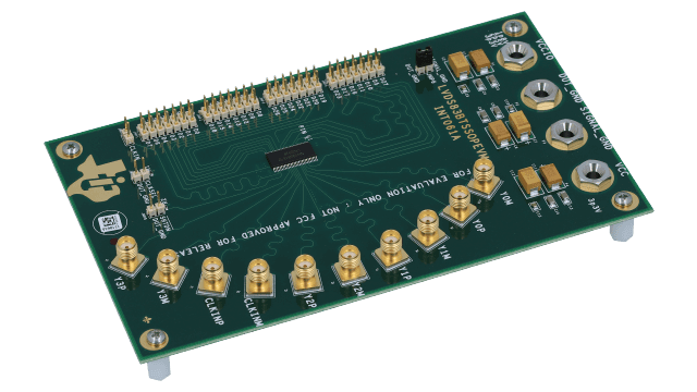 LVDS83BTSSOPEVM LVDS83BT 10-135MHz 28 位 LVDS 变送器/串行器评估模块 angled board image