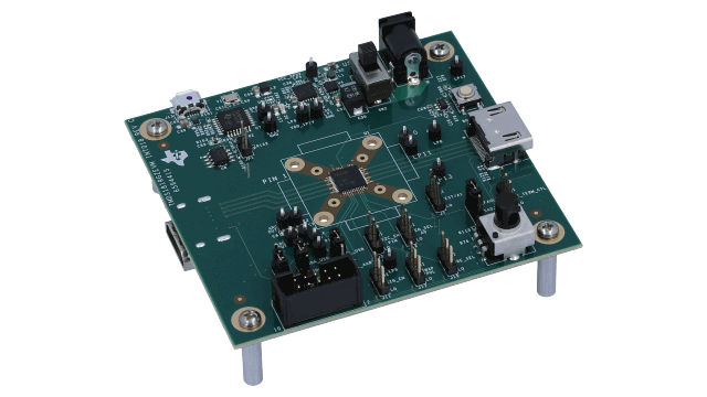 TMDS181RGZEVM 采用 RGZ 封装的 TMDS181 6Gbps TMDS 重定时器评估模块 angled board image
