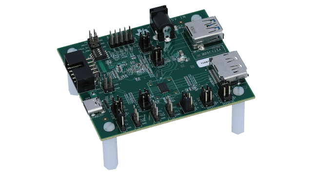 TUSB1064RNQEVM USB Type-C™/VESA DP 交替模式转接驱动开关评估模块 angled board image