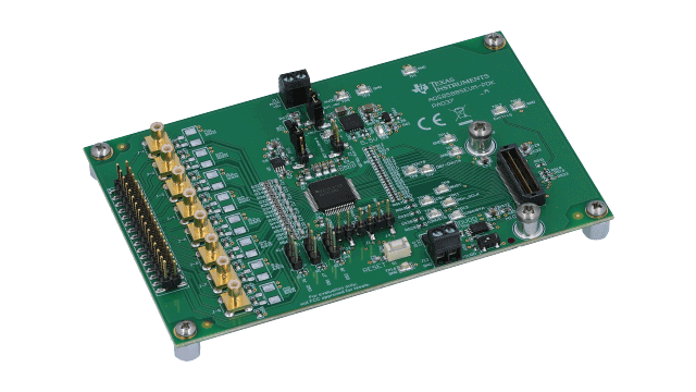 ADS8588SEVM-PDK ADS8588S 16 位、高速 8 通道、同步采样 ADC EVM 性能演示套件 (PDK) angled board image