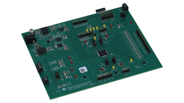 AMC7832EVM AMC7832 12 位高密度模拟监控 (AMC) 解决方案评估模块 angled board image