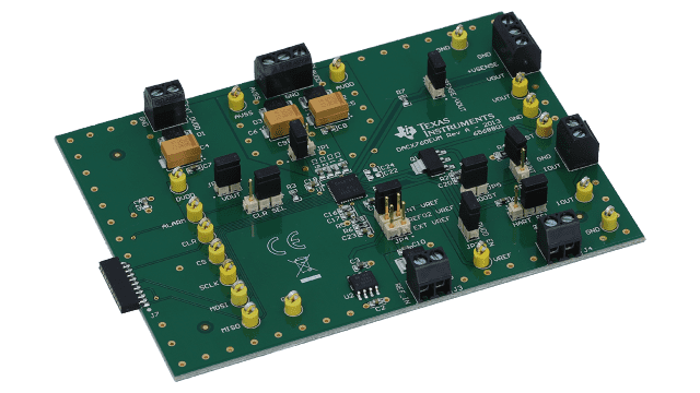 DAC8760EVM DAC8760 16 位可编程电流/电压输出 DAC 评估模块 angled board image