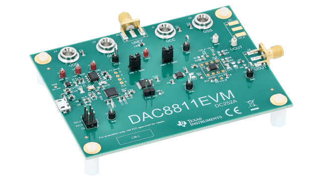 DAC8811EVM DAC8811EVM 评估模块 angled board image