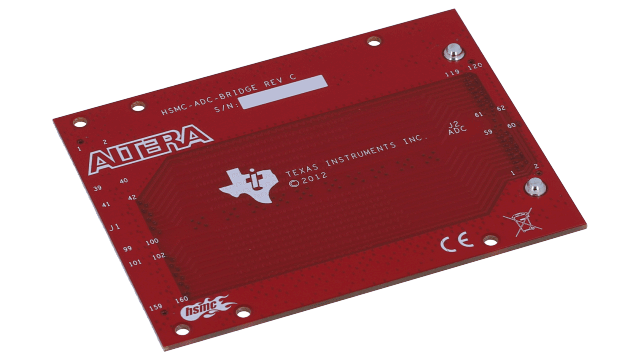HSMC-ADC-BRIDGE 高速 ADC 至 HSMC (Altera) 接头适配卡 angled board image