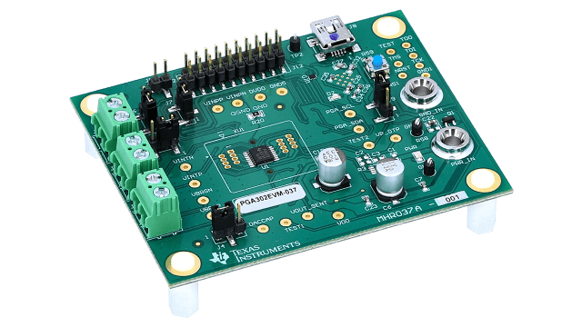 PGA302EVM-037 PGA302 压力传感器信号调节器评估模块 angled board image