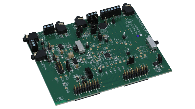 TLV320AIC3254EVM-K TLV320AIC3254 评估模块 (EVM) 和 USB 主板 angled board image