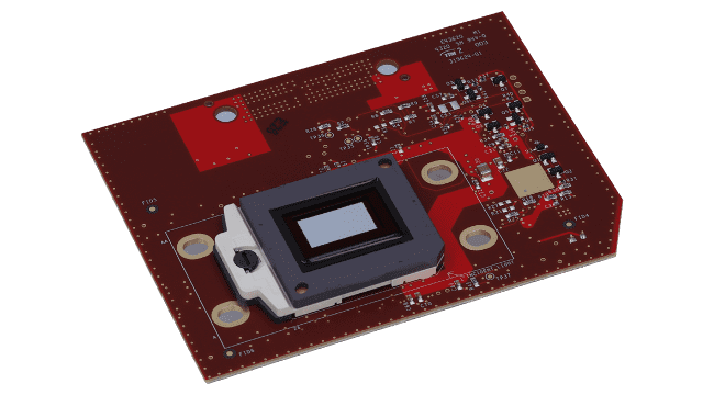 DLPLCR65EVM <p>DLP&reg; 0.65 英寸、1080p、S600 数字微镜器件 (DMD) 评估模块</p> angled board image