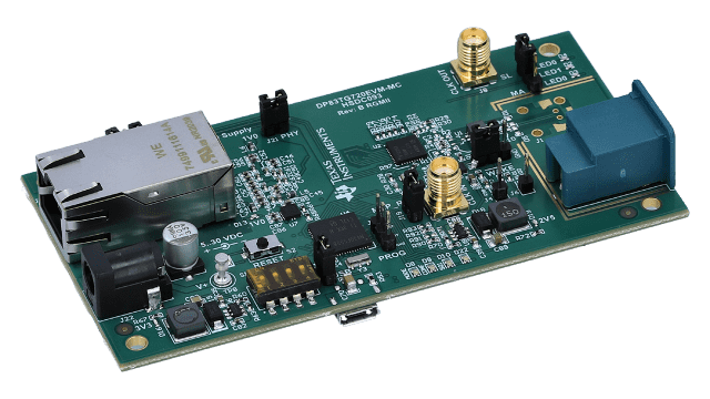 DP83TG720EVM-MC DP83TG720 1Gbps 介质转换器评估模块 angled board image
