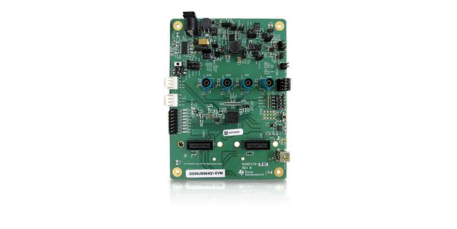 DS90UB964-Q1EVM FPD-Link III 摄像机集线器解串器评估模块 top board image