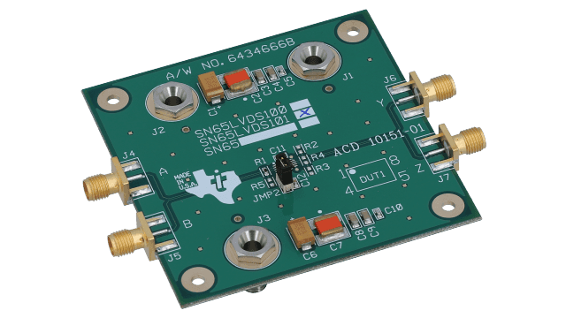 SN65LVDS101EVM SN65LVDS101 评估模块 angled board image
