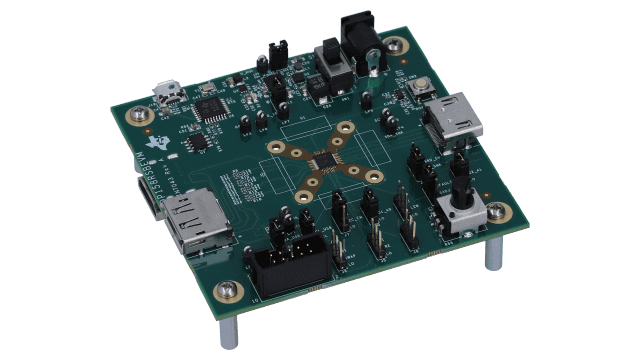 TDP158RSBEVM 6Gbps 交流耦合型 TMDS &amp; HDMI™ 转接驱动器评估模块 angled board image