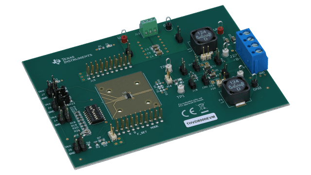 THVD8000EVM THVD8000 评估模块，带 RS-485 过功率总线功能 angled board image