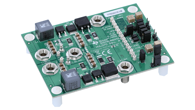 TPS92602EVM TPS92602EVM：2 通道高侧电流感应 LED 驱动器评估模块 angled board image