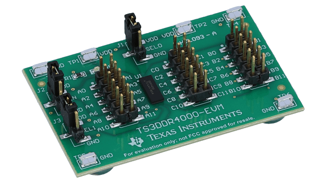 TS3DDR4000-EVM TS3DDR4000 评估模块 angled board image