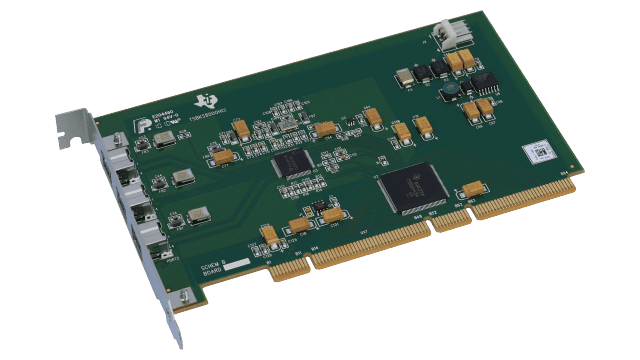 TSBKS800OHCI TSB81BA3PFP &amp;  TSB82AA2PGE (1394b) PCI EVM 板 angled board image