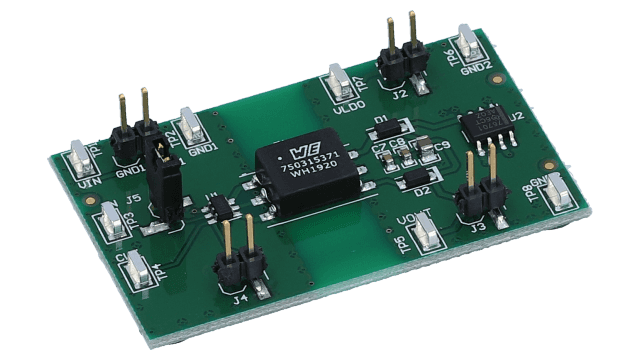 SN6505BEVM SN6505B 适用于隔离式电源的低噪声 1A 变压器驱动器评估模块 (420kHz CLK) angled board image