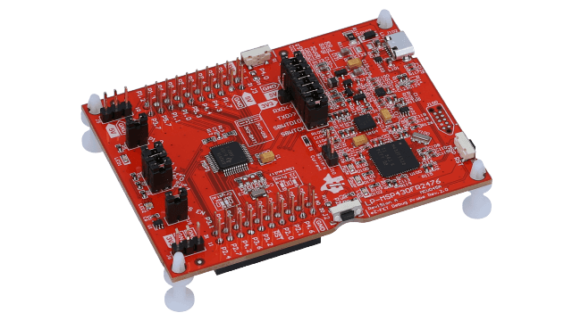 LP-MSP430FR2476 MSP430FR2476 LaunchPad™ 开发套件 angled board image