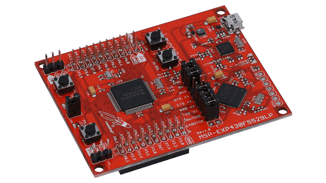 MSP-EXP430F5529LP MSP430F5529  LaunchPad™ development kit for USB angled board image