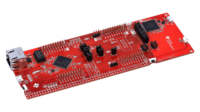 MSP-EXP432E401Y MSP432E401Y LaunchPad™ development kit for Ethernet SimpleLink™ MCU angled board image