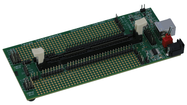 TMDSDOCK28027 TMS320F28027 实验板套件 angled board image