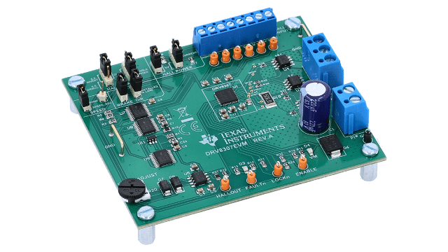 DRV8307EVM DRV8307 三相无刷直流电机前置驱动器评估模块 angled board image