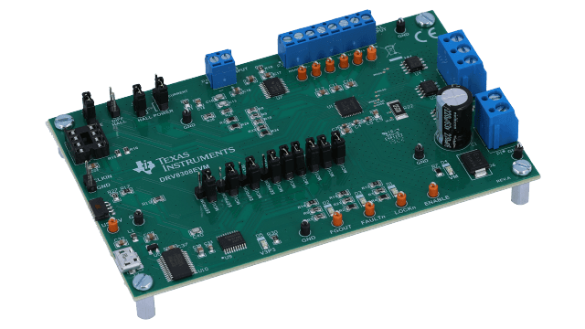 DRV8308EVM DRV8308 三相无刷直流电机前置驱动器评估模块 angled board image