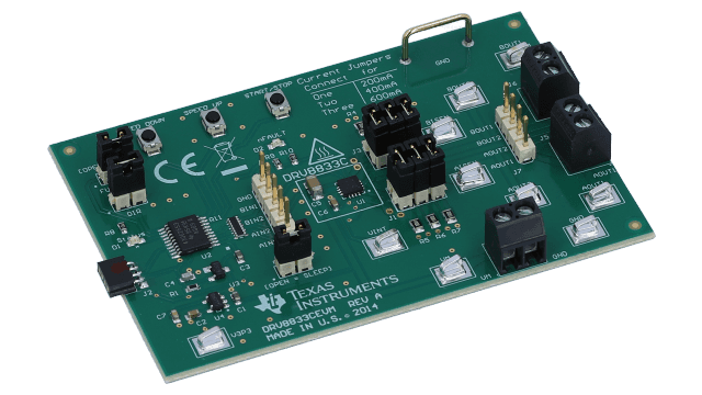 DRV8833CEVM DRV8833C 评估模块 angled board image
