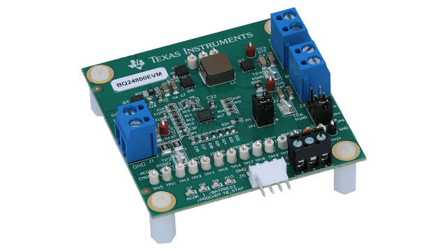 BQ24800EVM SMBus 2-S 至 4-S 混合动力升压模式电池充电控制器评估模块 angled board image