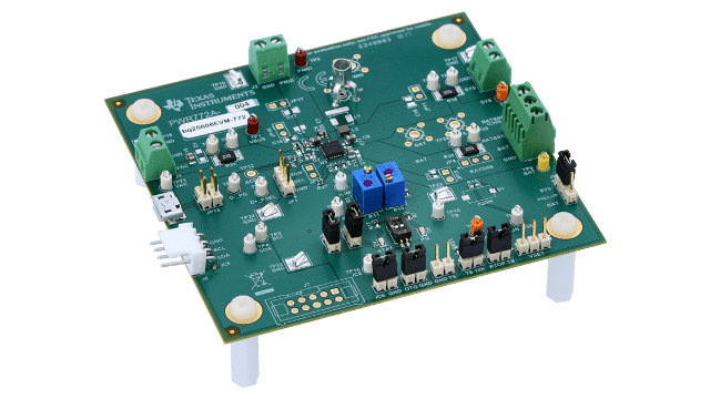 BQ25606EVM-772 具有 NVDC 电源路径管理功能的 BQ25606 单节 3A 独立电池充电器评估模块 angled board image