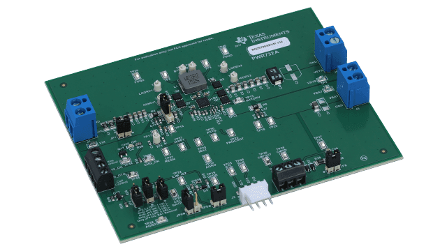 BQ25700AEVM-732 bq25700A SMBus NVDC 降压/升压充电器评估模块 angled board image