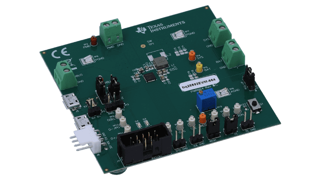 BQ25892EVM-664 BQ25892 完整充电器评估模块 angled board image