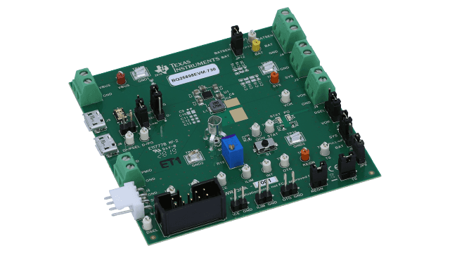 BQ25898EVM-730 BQ25898 完整充电器评估模块 angled board image