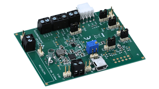 BQ27531EVM 电池管理单元 Impedance Track 电量监测计充电器控制器评估模块 angled board image
