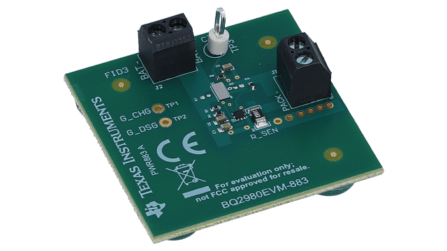 BQ2980EVM-883 bq2980 单节电池高侧保护器评估模块 angled board image