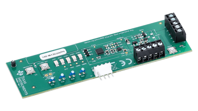 BQ4050EVM-561 1 节、2 节、3 节和 4 节锂离子电池组管理器评估模块 angled board image