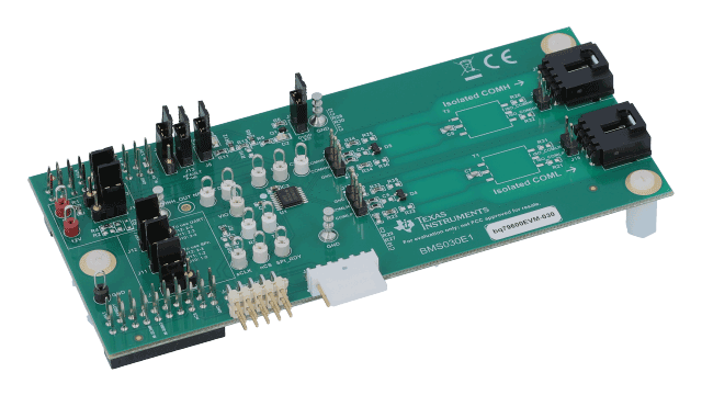 BQ79600EVM-030 <p>具备自动主机唤醒功能且符合功能安全标准的 SPI/UART 转菊花链桥接接口评估模块</p> angled board image