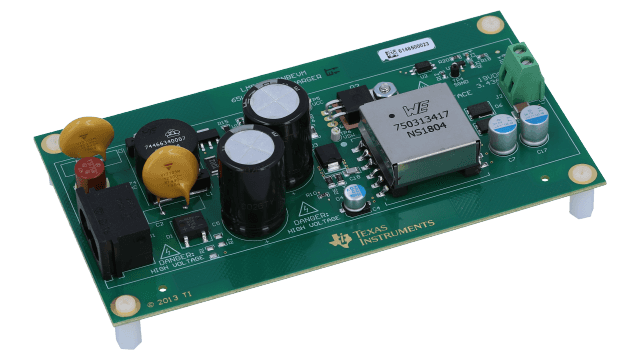 LM5023-2NBEVM LM5023 19V 65W 笔记本电脑适配器评估模块 angled board image