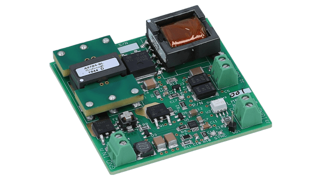 LM5030EVAL 100V Push-Pull Current Mode PWM Controller angled board image